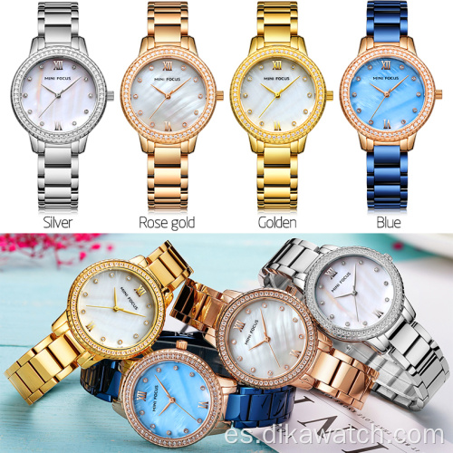 MINI FOCUS Relojes de mujer de moda de lujo